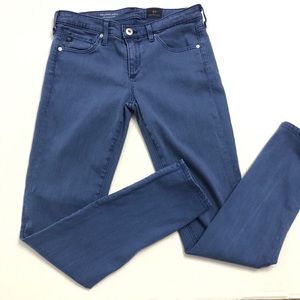 AG The Stevie Slim Straight Ankle Jeans Mid Rise